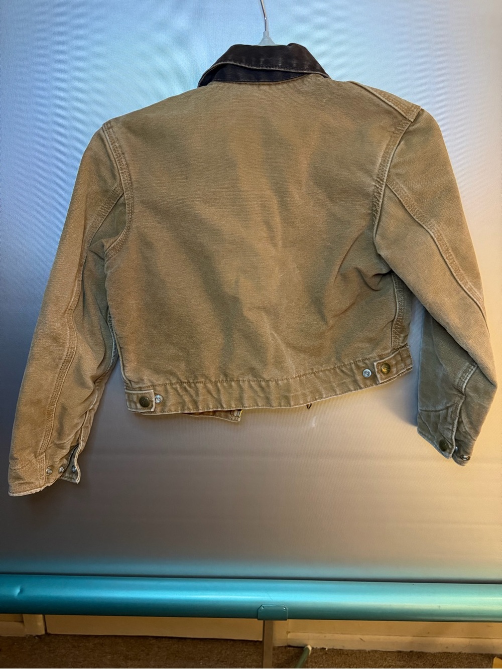 Carhartt Detroit Sherpa Lined Jacket Youth Sz  M (8) Brown Western - Picture 6 of 6